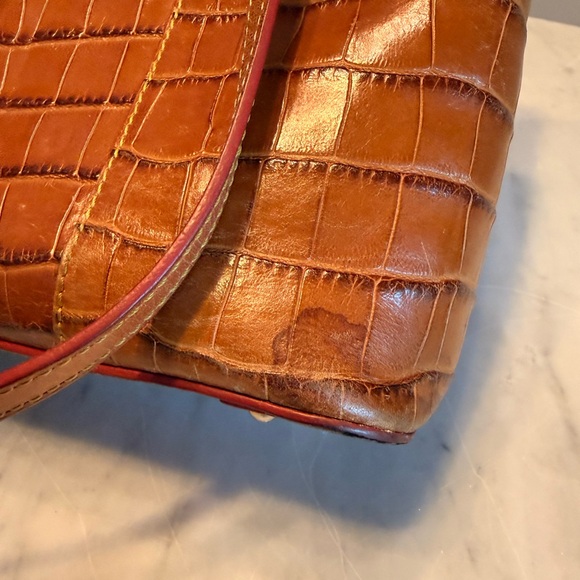 Dooney & Bourke Tan Croc-Embossed Tote - Picture 4 of 5